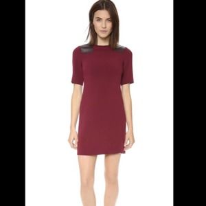 NWT $458 Marc Jacobs Shift Leather Patch Dress Size 12